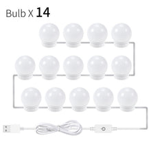 Load image into Gallery viewer, CanLing LED 12V Makeup Mirror Light Bulb Hollywood Vanity Lights Stepless Dimmable Wall Lamp 6 10 14Bulbs Kit for Dressing Table